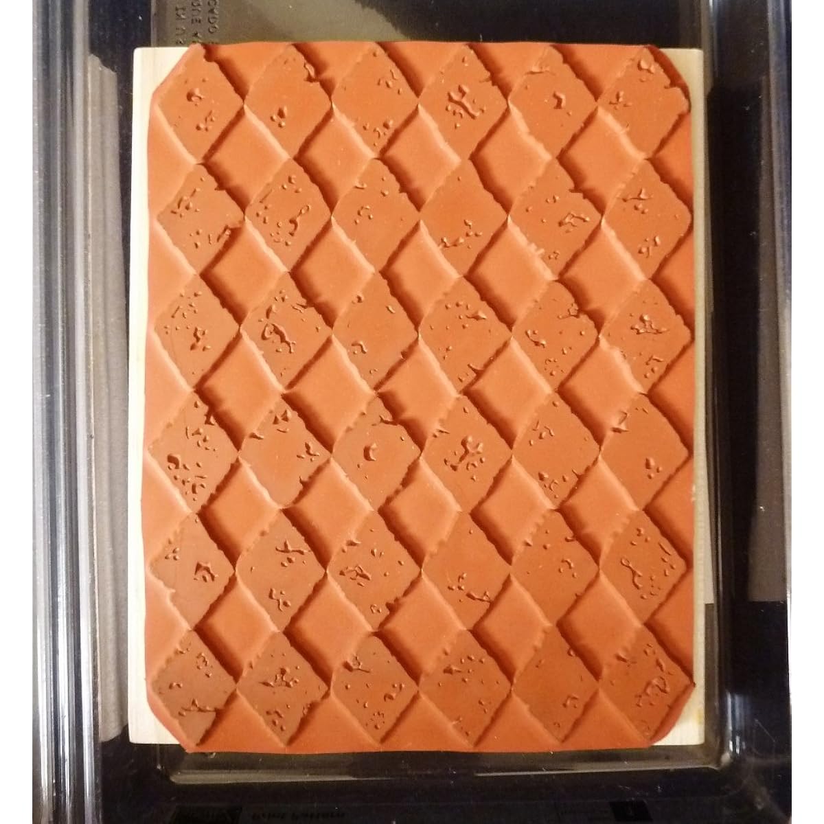 Stampin' Up HARLEQUIN PRINT PATTERN Large 6 x 4.5 Background Block Decorative Rubber Stamp Retired 2005 by Stampin' Up [Parallel Import]