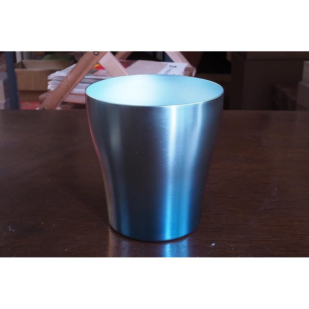 HORIE Made in Tsubame, Niigata Prefecture, Pure Titanium Double Tumbler, Hana Titanium, 250cc, Set of 2 (Blue/Pink), T15YU250BP, Gradient Blue/Gradient Pink