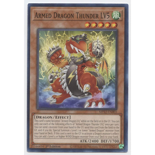 Armed Dragon Thunder LV5 - MP22-EN003 - Common - 1st Edition