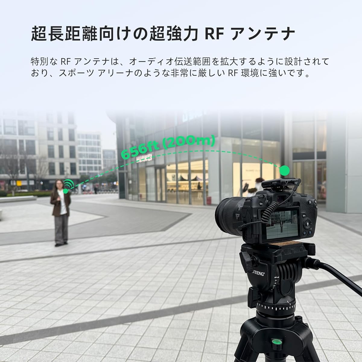ess Transmission, 2.4GHz Wireless, Up to 7 Hours of Use, Certified for Technical Standards, External Pin/Clip Microphone, Noise Cancelling, 1 Transmitter + 1 Receiver, Stable, Camera/PC/Smartphone, For Interviews/Vlogs/Broadcasting, TikTok/YouTube AWM20D