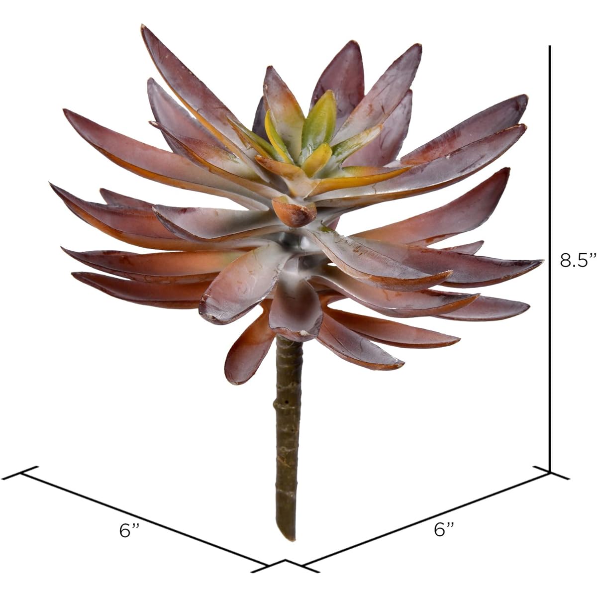 Vickerman Everyday 8.5" Indoor Succulent Picks - Decorative Lifelike Succulents in Durable Polyester Green for Home and Office - Maintenance Free - 3 per Pack