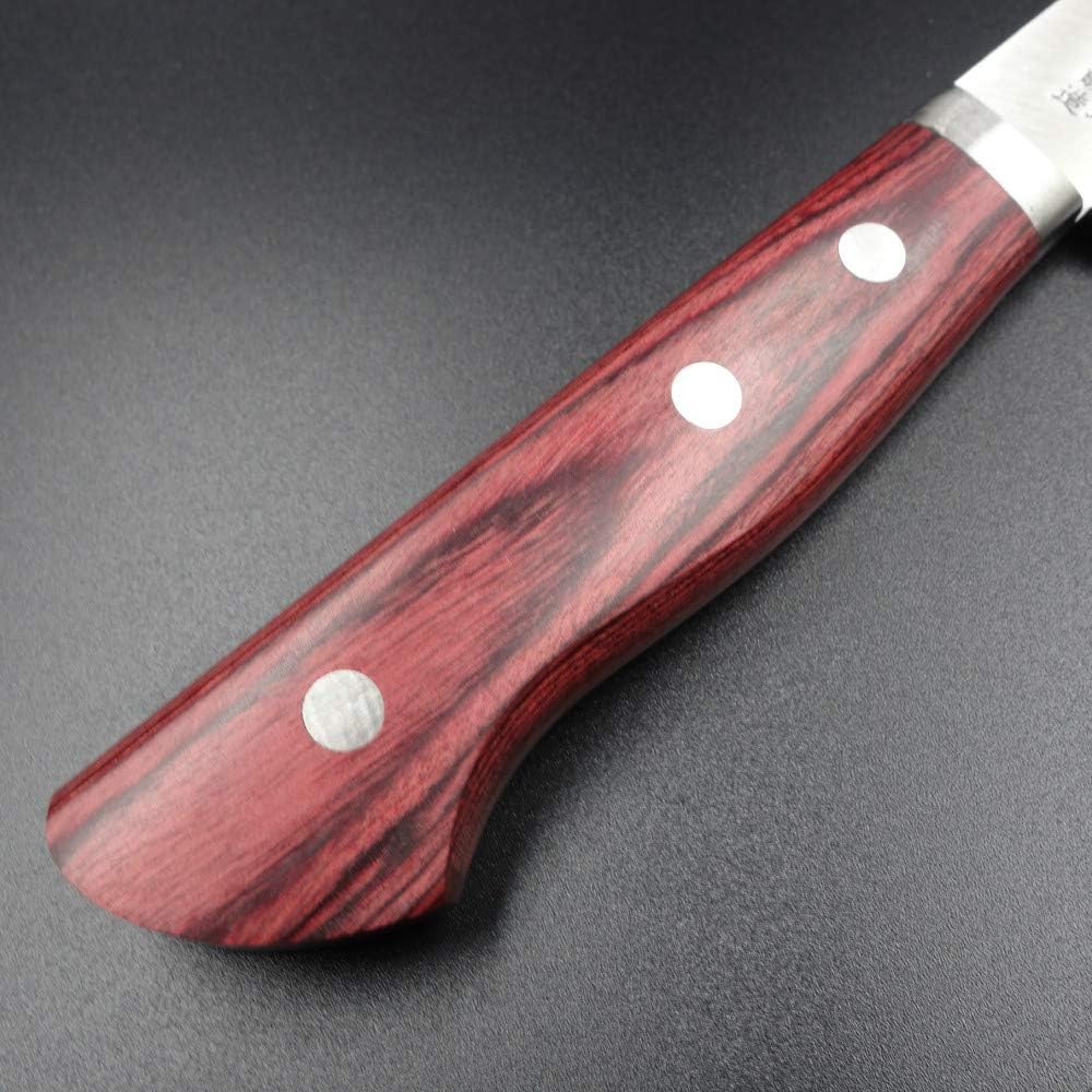 Sensuke Knife, Santoku Knife, Echizen Uchihamono, All-Purpose Knife, Blue Clad, 165mm, Wine Pattern, Made in Japan, For Home Use (Santoku 165mm) 10035
