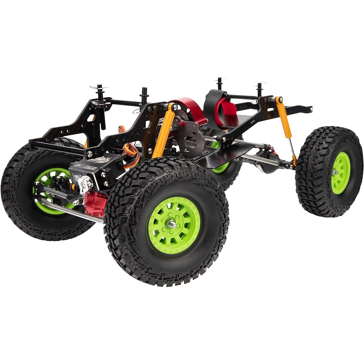 DKKY 4pcs 1.9 inch RC Crawler Car Wheel & Tire Set OD 118mm Nylon Plastic Tire Wheel with 12mm Combiner Accessories TRX4 1/10 RC Rock Crawler Axial SCX10 SCX10 II 90046 4WD D90 RC Car Parts