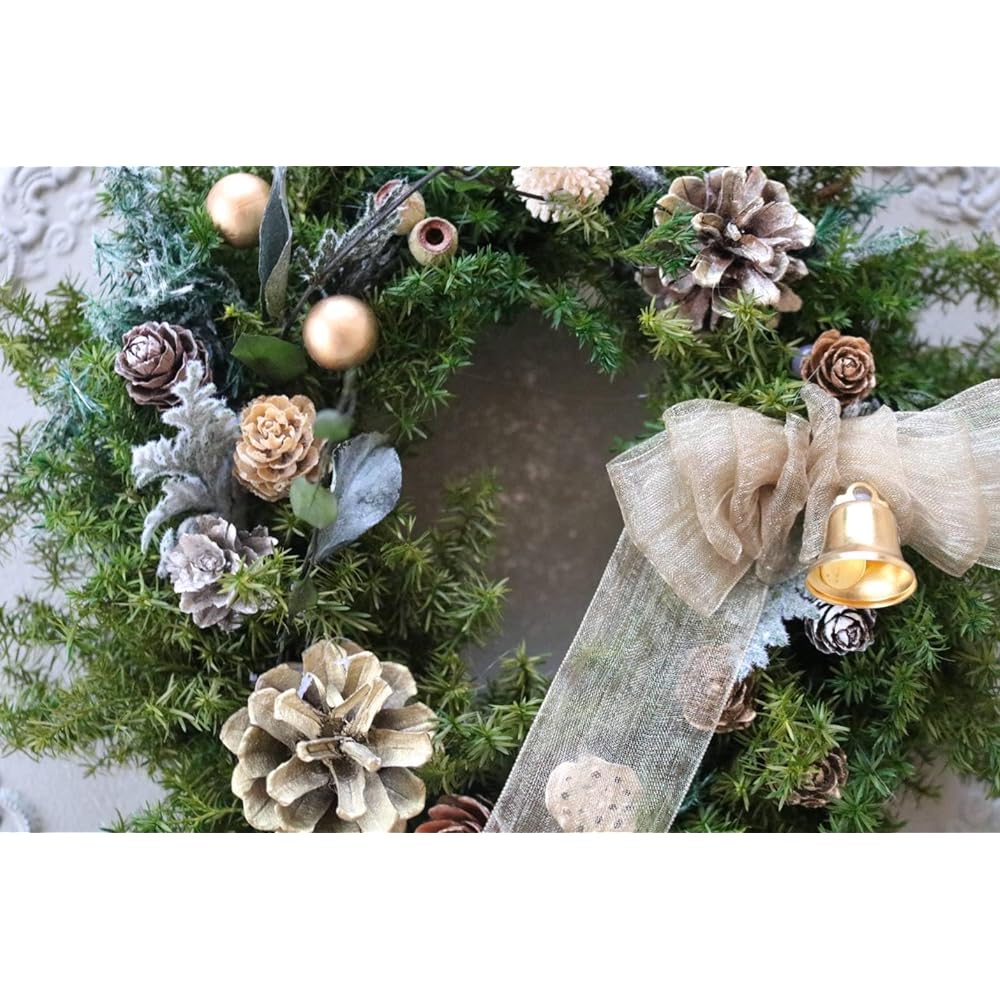 Lulu's Lulu's Wreath in the Forest Natural Wreath Preserved Flower Dried Flower Size: Approx. 24cm Diameter Wreath in the Forest Lulu's-2699