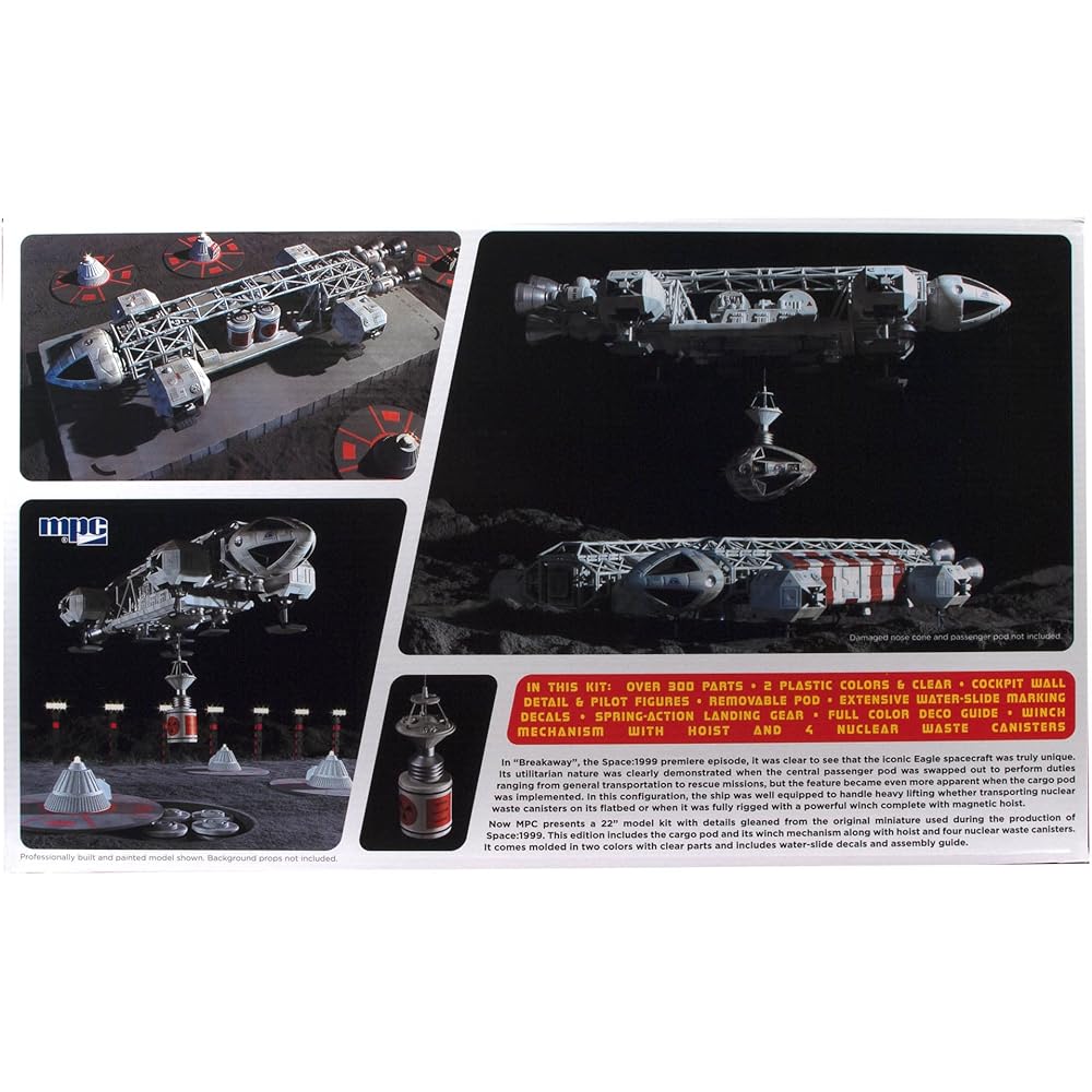 MPC Space 1999 Eagle Transporter Cargo Pod Equipment 1/48 Scale Plastic Model MPC990