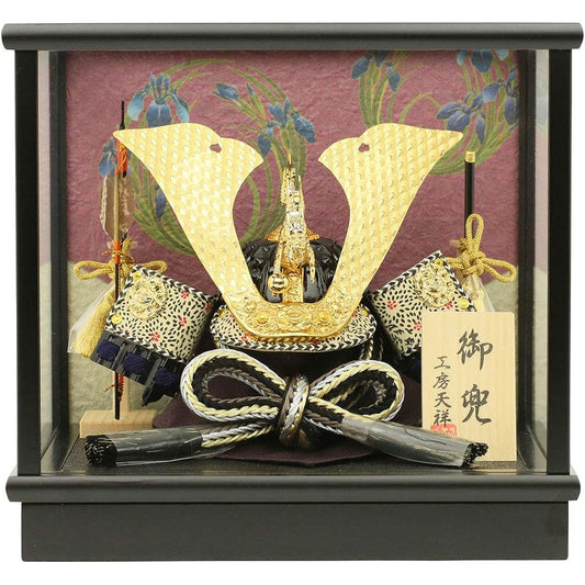 May doll, helmet decoration, case decoration, compact, No. 6 iris helmet, helmet, celebration, Boys' Festival