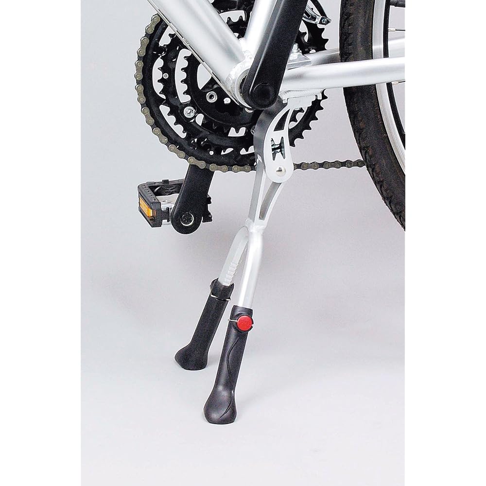 MASSLOAD CL-KA47 Bush Adjust Double Leg Center Stand 24~27 inches Silver Y-2735