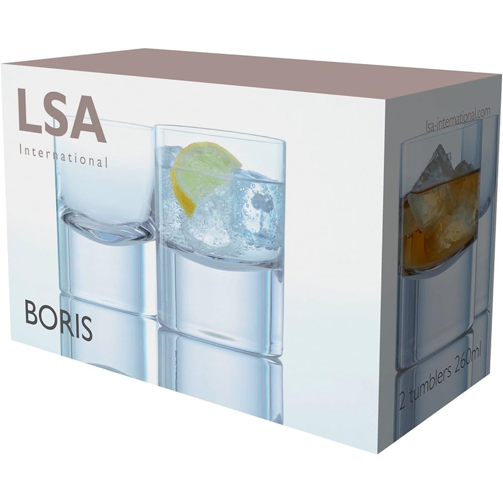LSA Tumbler Clear 250ml BORIS G008-09-992 Set of 2