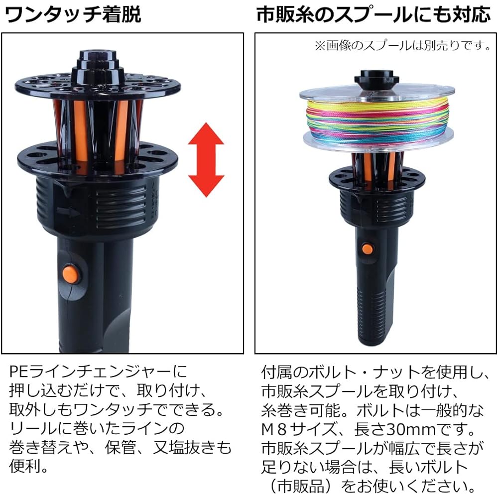 DAIWA PE line changer with dedicated spool