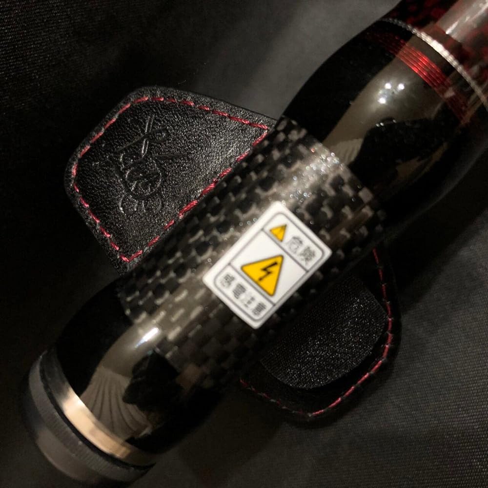 Leather Craft for Anglers (Lcfa) Kurotai Kobo Carbon Elbow Pad Elbow Cover Embossed Enamel Black