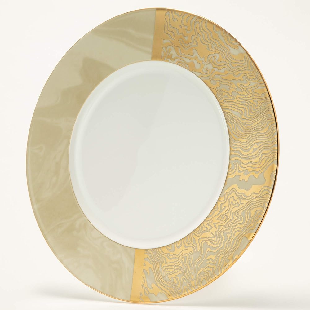NARUMI Plate Dish KIOI Suminagashi Gold 27cm 52133-5462