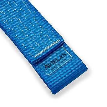 AVIELAN Lashing Belt 50mm Width J Hook Winding 6m Fixed 0.5m Blue