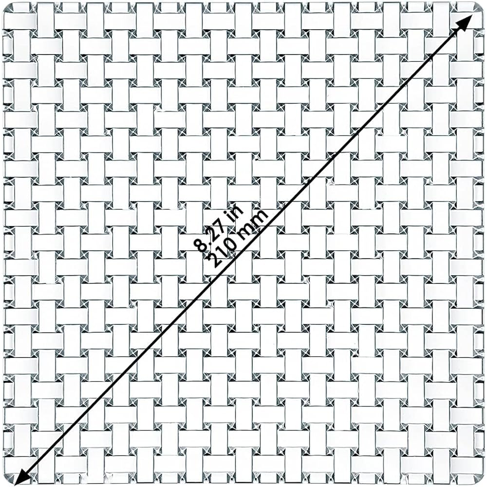 Nachtmann Medium Plate Clear 21cm Bossa Nova Square Plate 97632 Pack of 2