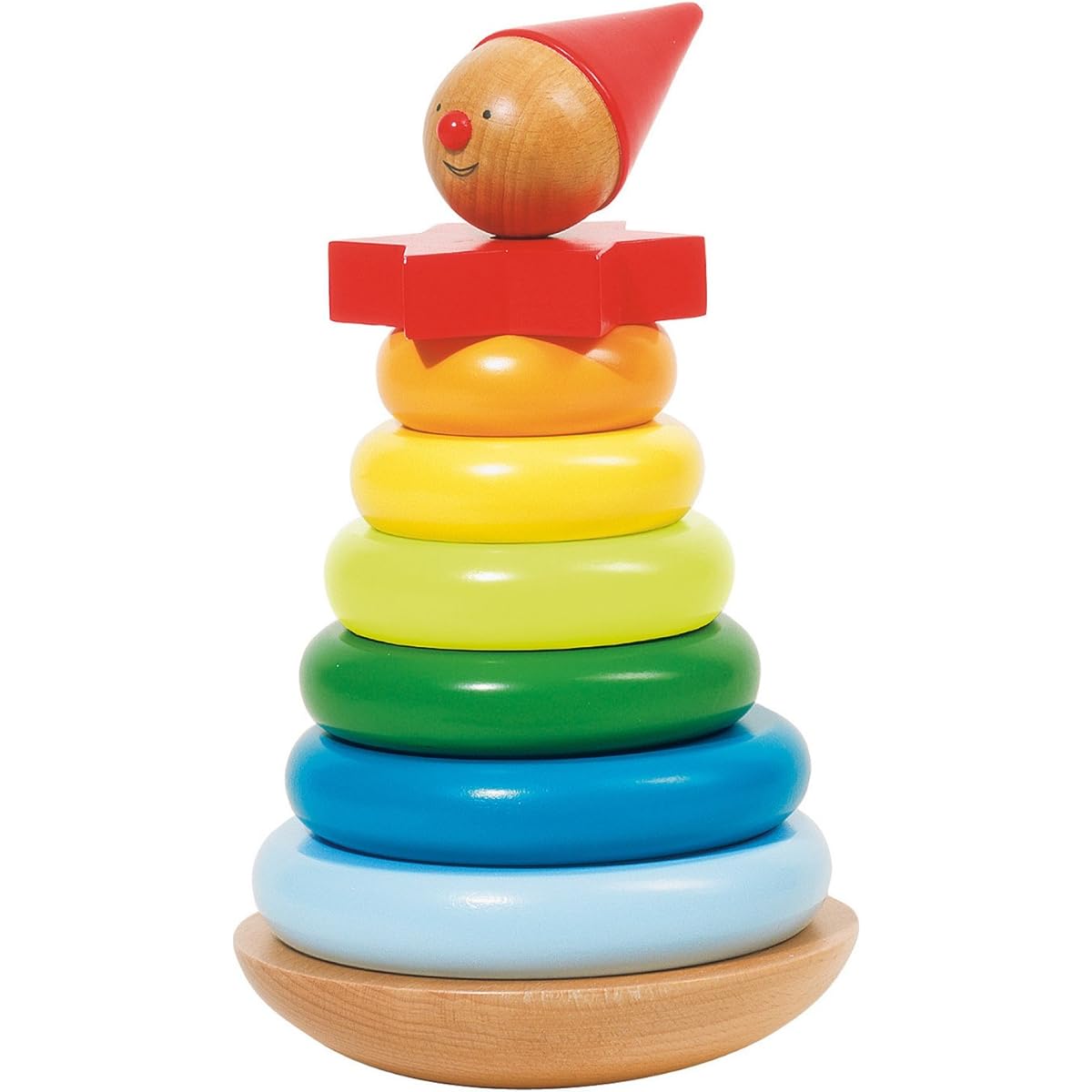 Stacking man Peppo: Ø 11.5 , H= 19.5 cm, wood, 9 parts, per piece