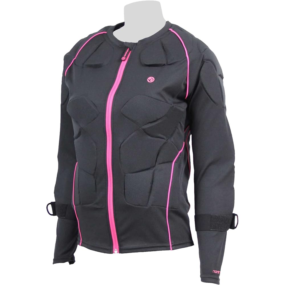 north peak Body Protector Women's [Maximum pad thickness 18mm/Maximum number of layers 3 layers] NP-1144 BK×PK