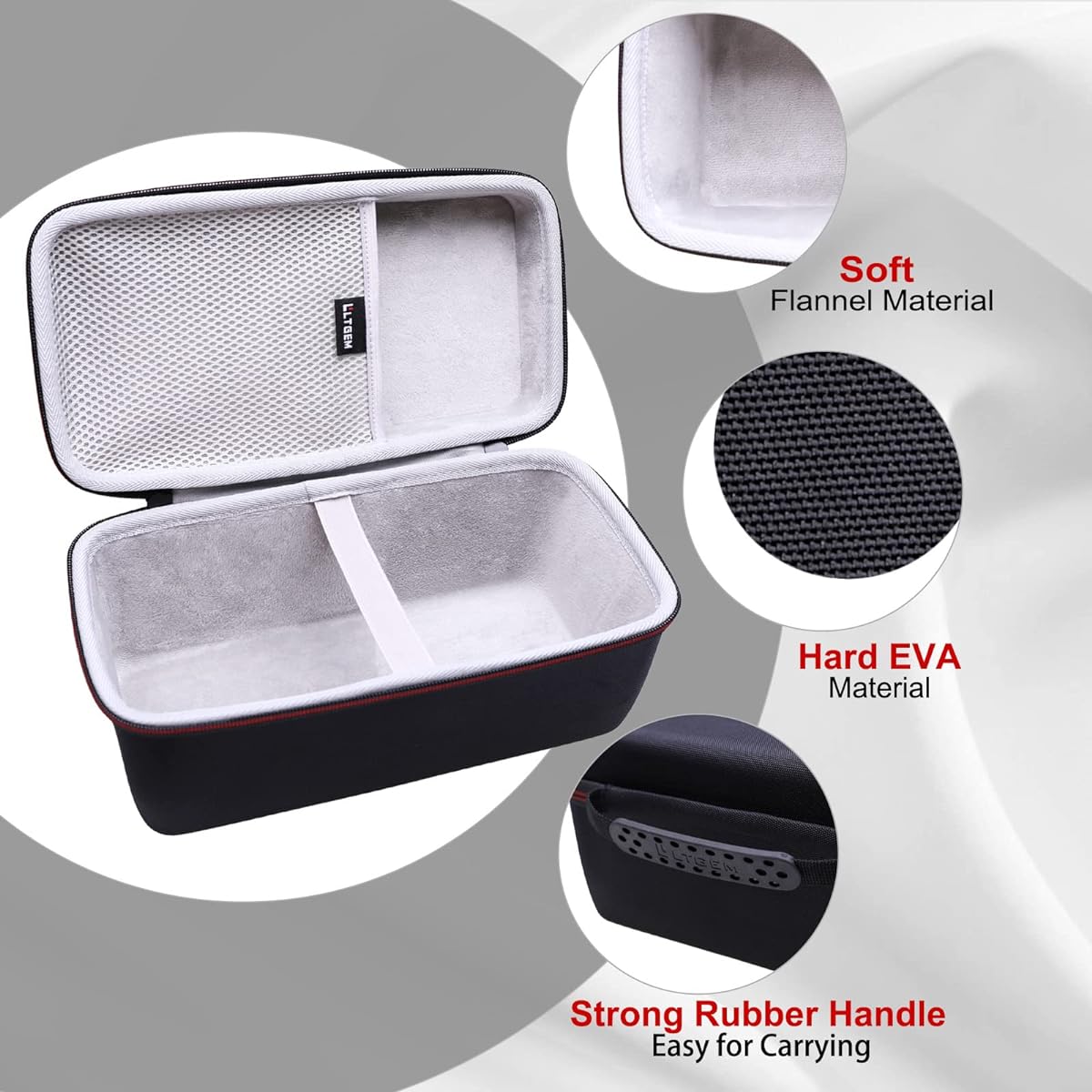 LTGEM Hard Case for HyperX QuadCast/QuadCast S Condenser Microphone (Inside: 10.5"x5.1"x5.1")