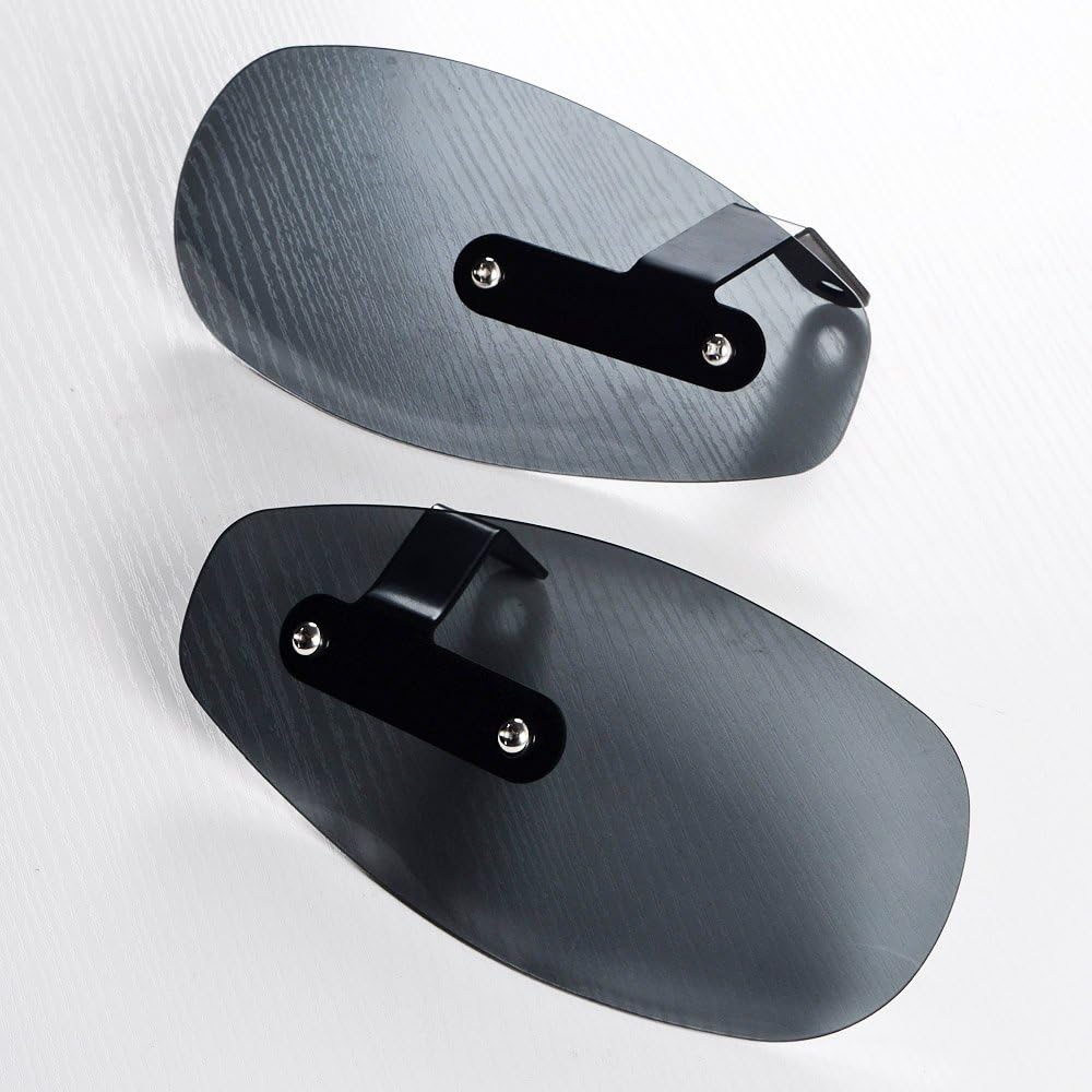 Universal Motorcycle Handlebar Hand Guard Wind Deflector Protector Shield Smoke 2pcs