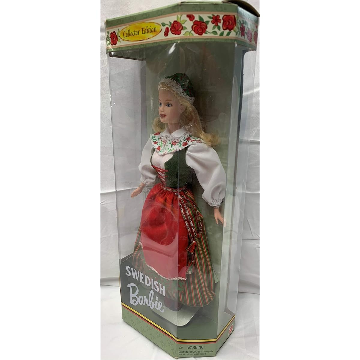 Barbie Year 1999 Collector Edition Dolls of the World 20th Anniversary 12 Inch Doll - Swedish Barbie in One Piece Dress