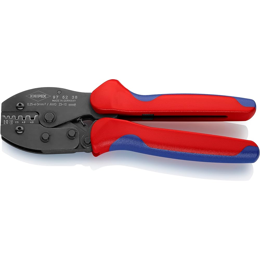 KNIPEX End sleeve crimping pliers total length 220mm 9752-38SB