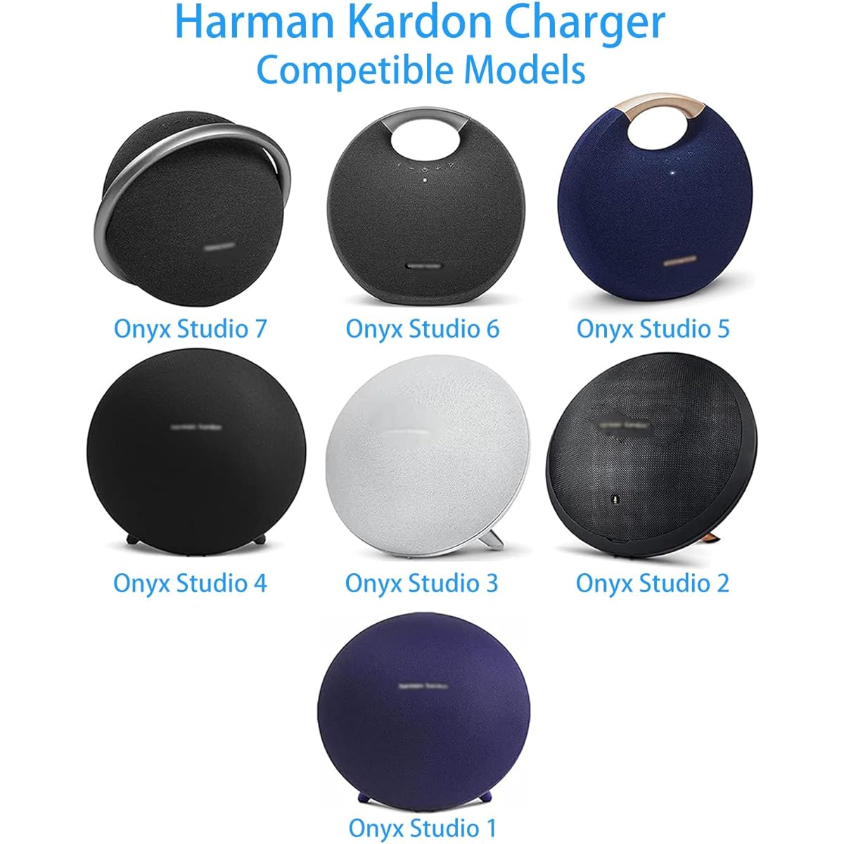 Harman Kardon HK Onyx Studio 7 6 5 4 3 2 1 AC Charger Wireless Portable Bluetooth Speaker Adapter Power Cord Cable 19V Lenmu Mica NSA40ED-190200 APIONYXST3 ONYXSTUDIO3R HKONYXSTUDIO3BLKUS