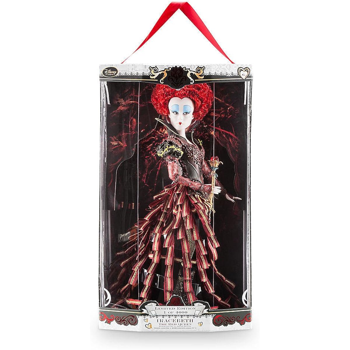 Disney Store Alice Through the Looking Glass Limited Edition Designer 17 " Doll – iracebeth The Red Queen – Le of 4000