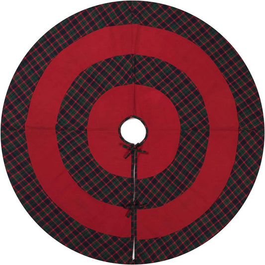 Vickerman Decorative Christmas Tree Skirt 60 Inch Highland Collection