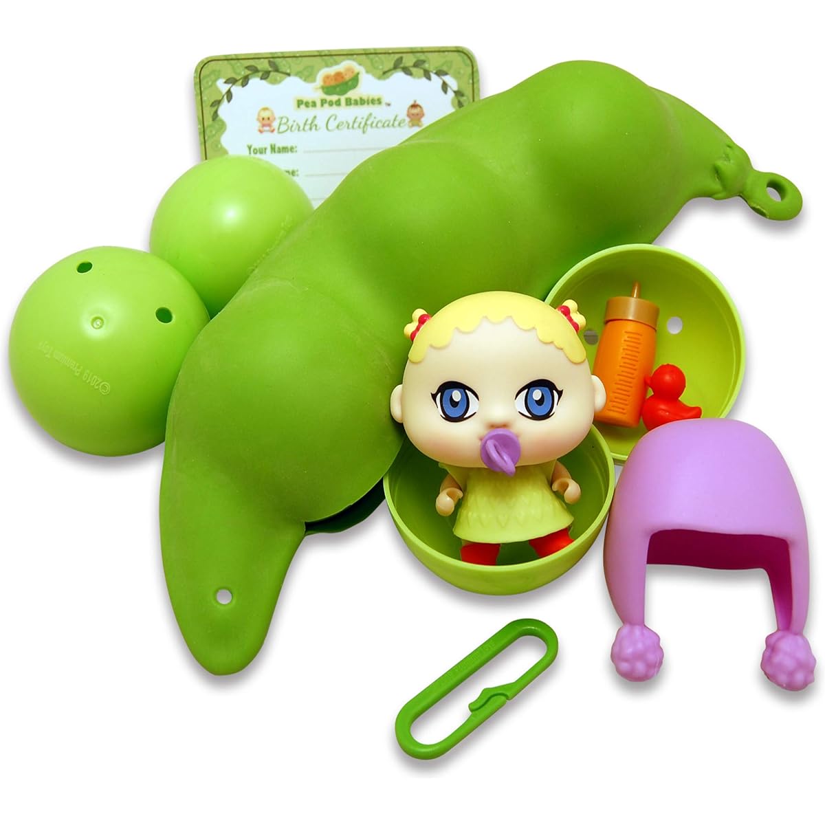 Pea Pod Babies - Collectible Mystery Surprise Toy with Tiny Babies, Clothing and Accessories - Comes in Soft Pea Pods - Assorted Tiny Dolls for Boys & Girls Easter Basket Stuffers