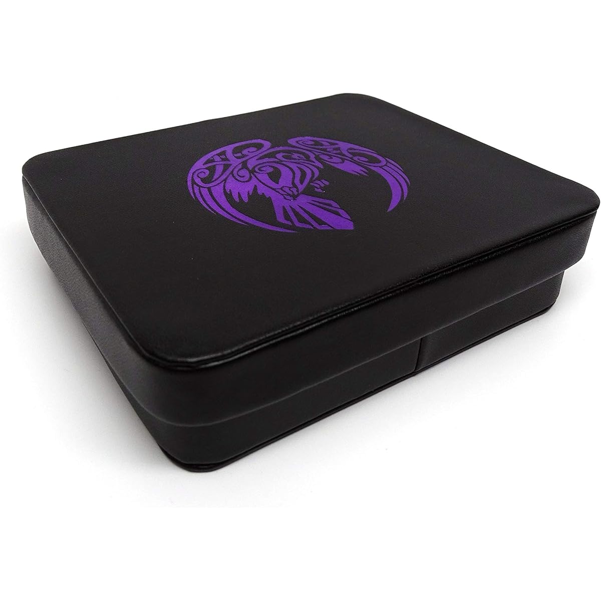 Leather Lite Dice Display and Storage Case – Perfect for Plastic, Metal, Stone and Wood Dice (Raven)