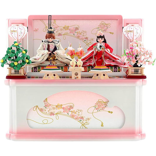 Hina doll Licca-chan Kyugetsu Hina doll Storage decoration Prince and princess decoration Serial number included h313-ri-245