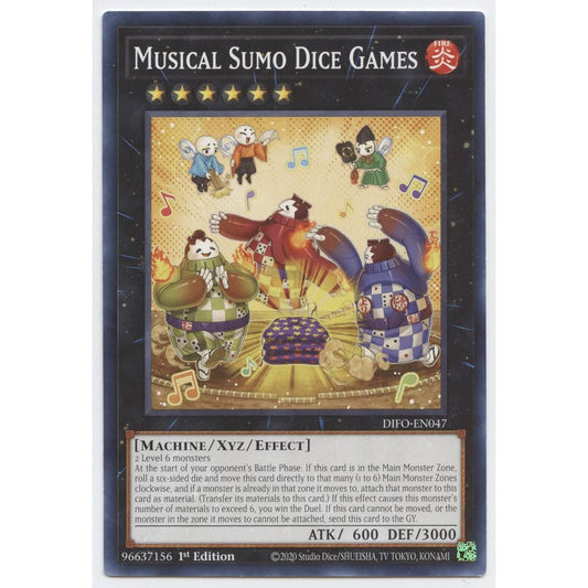 Musical Sumo Dice Game - DIFO-EN047 - Common - First Edition