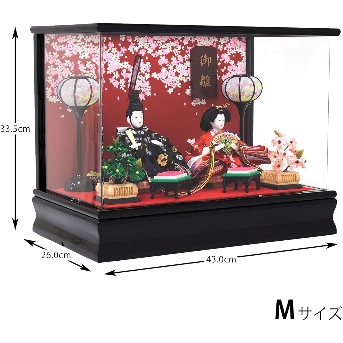 [Kyoetsu] Hina Doll, Compact, Cased, Case Decoration, Prince and Princess Decoration, Hina Doll (hm)HN001M