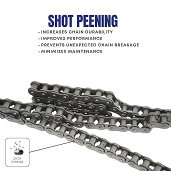 Jeremywell 40 Roller Chain 10 Feet with 2 Connecting Links for Go Kart Mini Bike Scooter ATV MTV Dirt Bike and Other Industrial Machinery