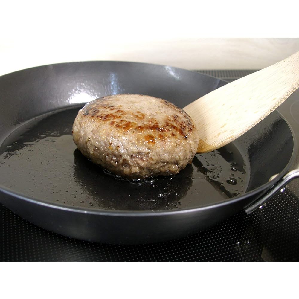 River Light Extreme Iron Thick Plate Frying Pan 28cm Iron Nitride Processed IH Compatible Rust Resistant Wok Made in Japan K2328