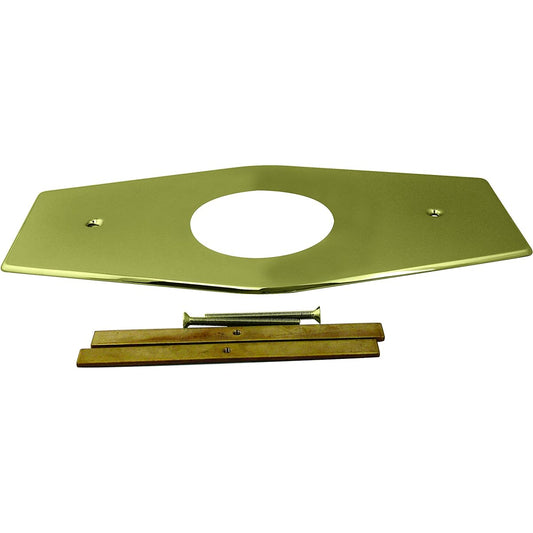 Westbrass D503-03 One Hole Reform Plate Polished Brass