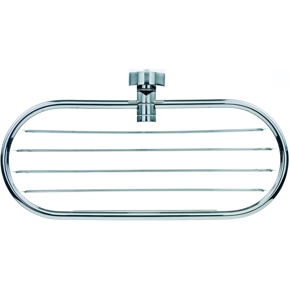 Kela Bathroom Rack Stainless Steel Size: 9.5 x 26 x 10.5 cm Basket Lucido 22689