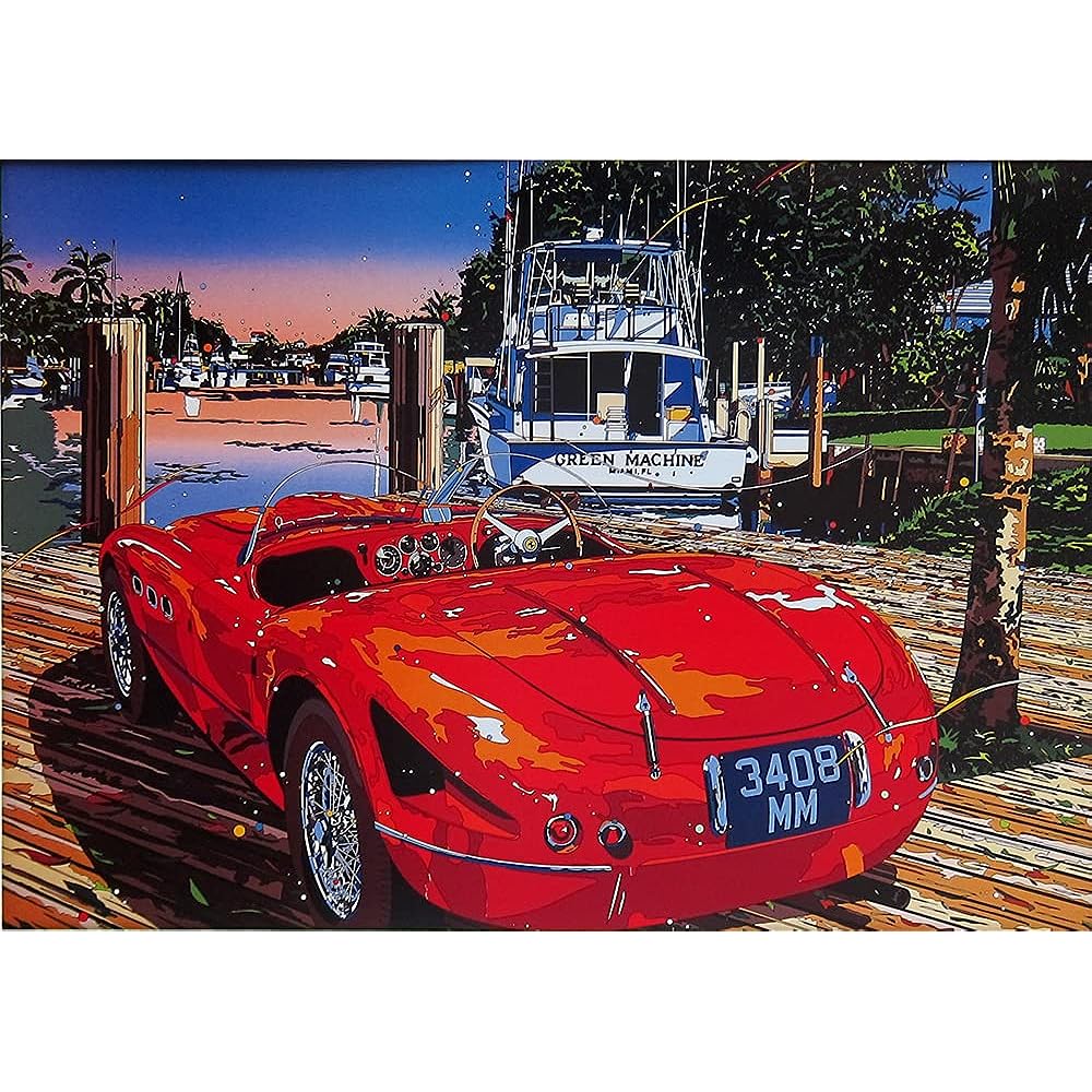 Hideto Suzuki ◆ [Miami in Love] ◆ Art print ◆ Framed