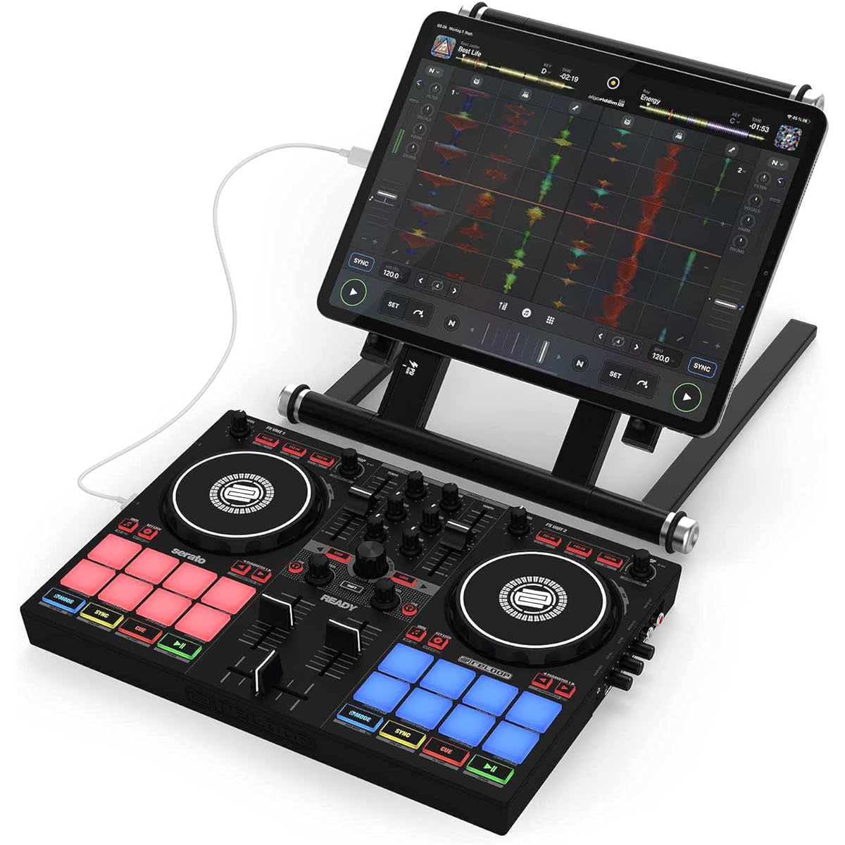 Reloop READY serato DJ Lite included, djay compatible, convenient to carry! reloop