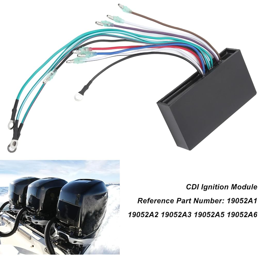 CDI ignition module, long-term durability 19052A3 stable operation, anti-interference, shockproof, 3