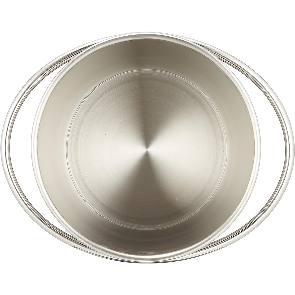 Otsuka Glass Mtaka Stainless Steel Bucket Ice Bucket Ice Container for Outdoor Camping Commercial Use 1300cc Ice Container with Tongs Made in Japan ETK-146 Silver
