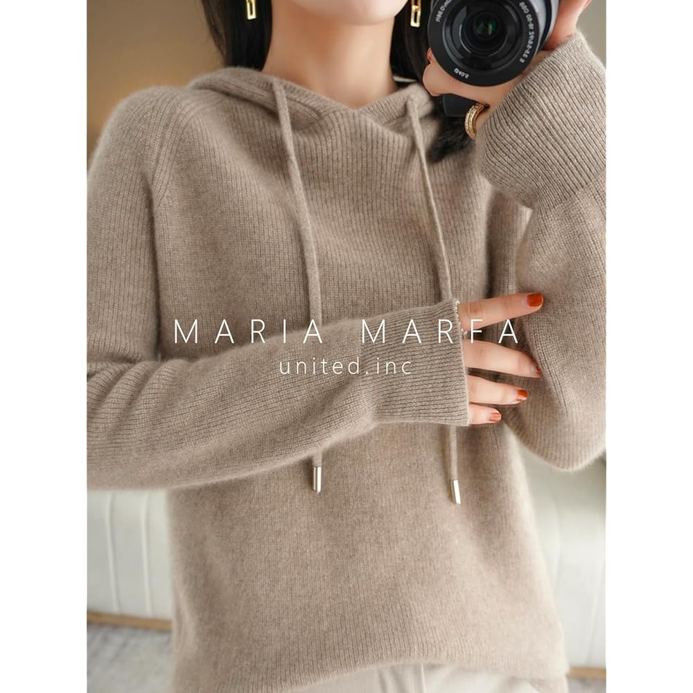 [MARIA MARFA] 6 Colors Soft Touch Knit Parka Women's Tops Beautiful Autumn/Winter 3A-M07