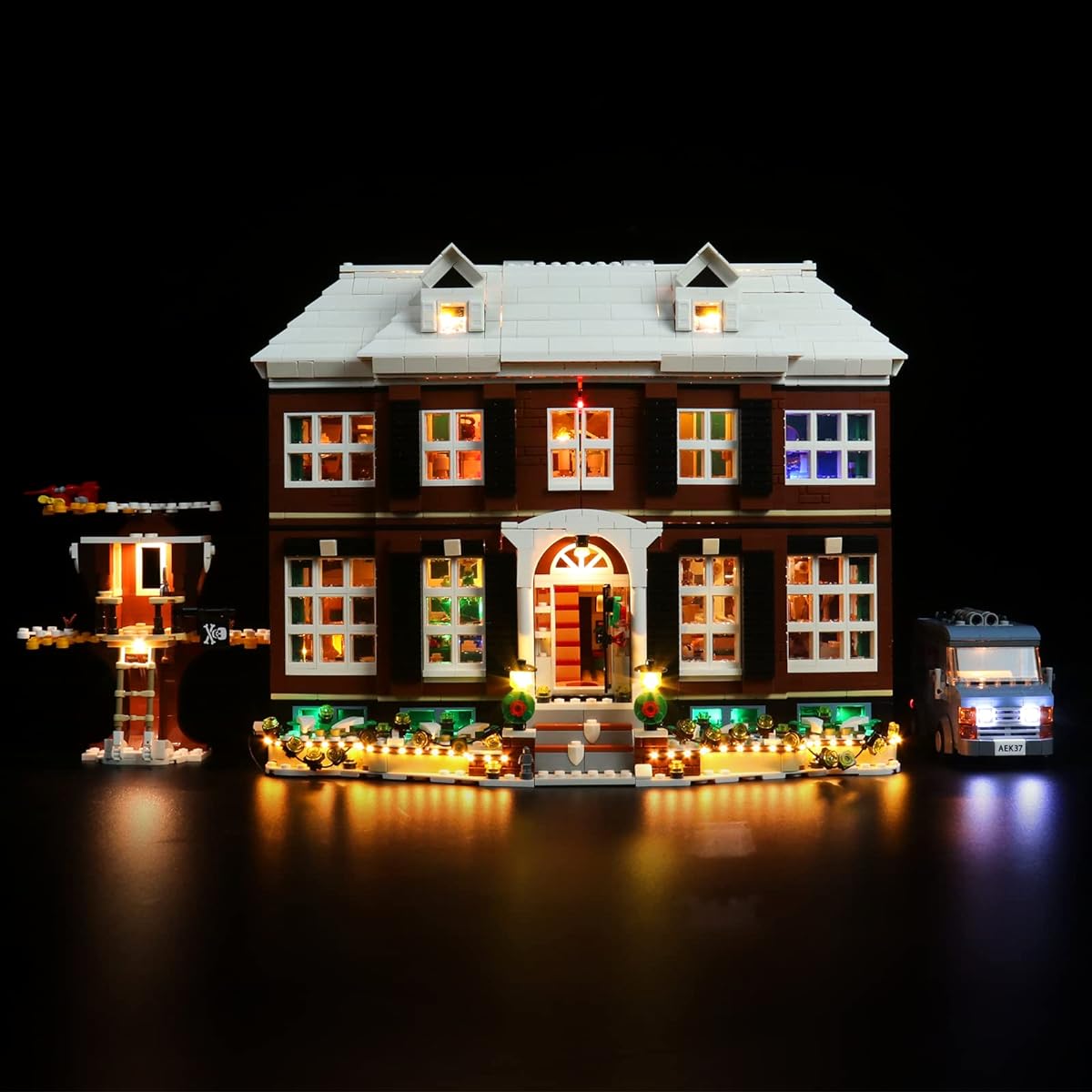Bourvill LED Light Kit for LEGO Home Alone 21330 - Light Set Compatible with LEGO 21330 Building Blocks - Upgraded Version (No Model Light Kit)