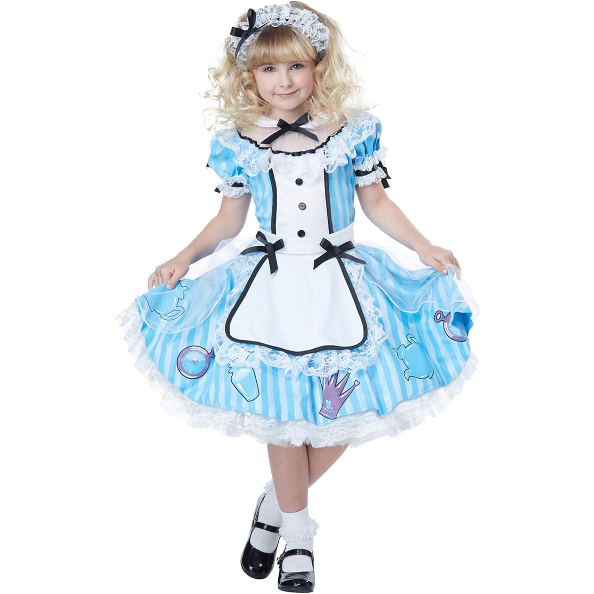 Deluxe Alice in Wonderland Costume for Kids