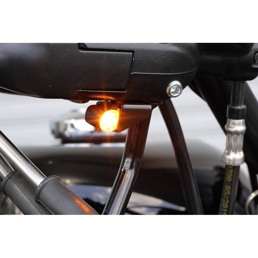 Kijima Motorcycle Turn Signal Front Turn Signal Set Nano Sportster ('14-) Mirror Bolt Mount HD-01198