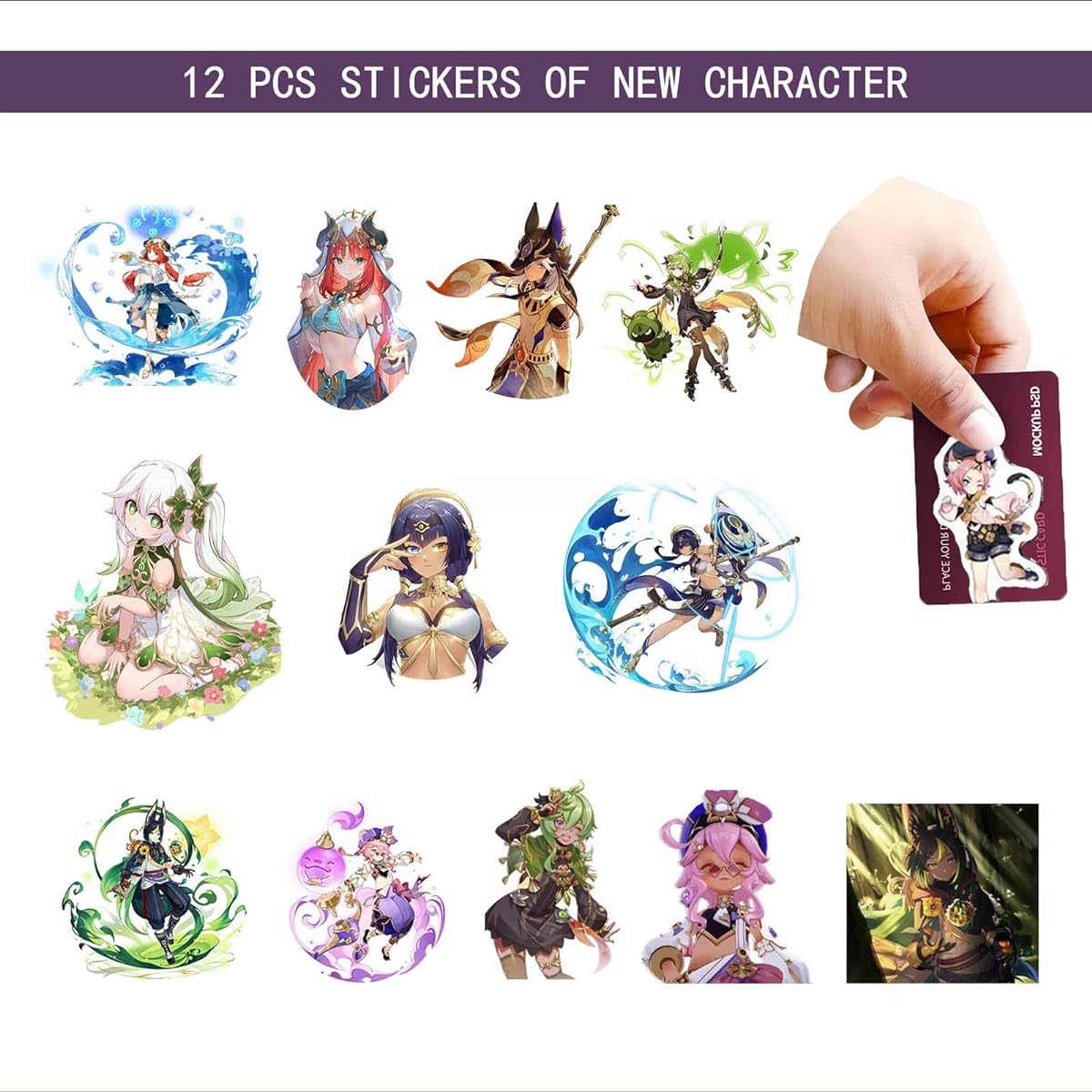 Genshin Impact Stickers 100 Sheets (Cartoon)