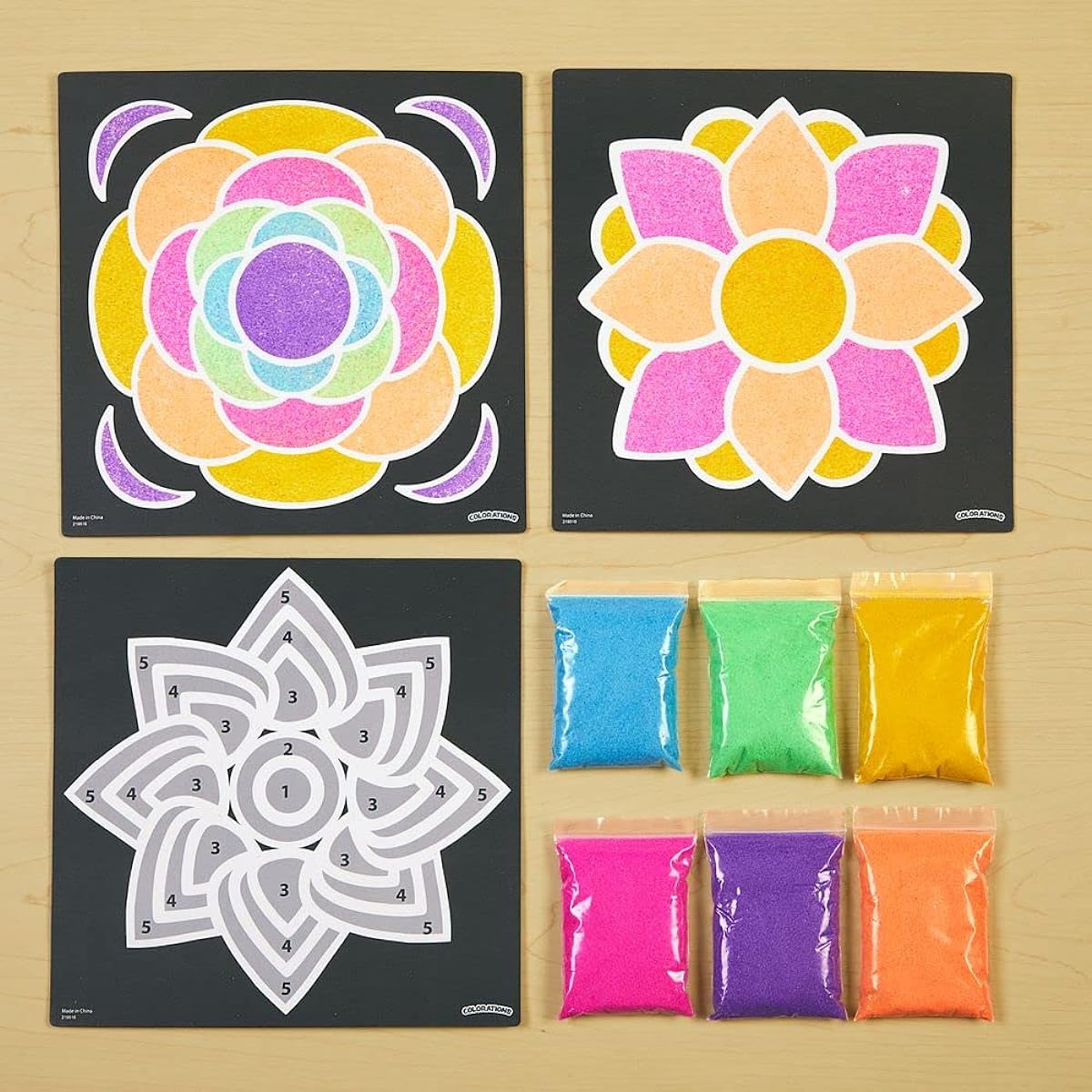 Colorations® World of Art - Indian Rangoli, 6 Designs with Sand