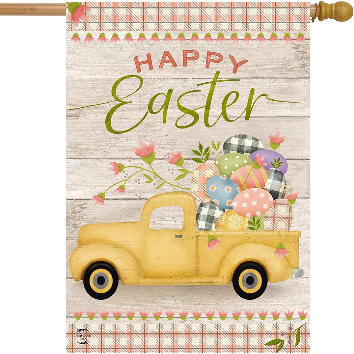 Briarwood Lane Easter Egg Pickup Holiday House Flag 28" x 40"