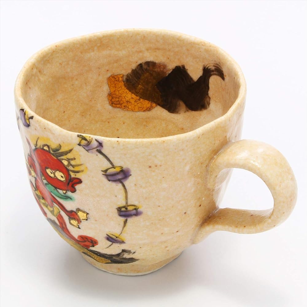 Mino Ware Hitori Wada Mug Raijin Cosmetic Box 105-0019