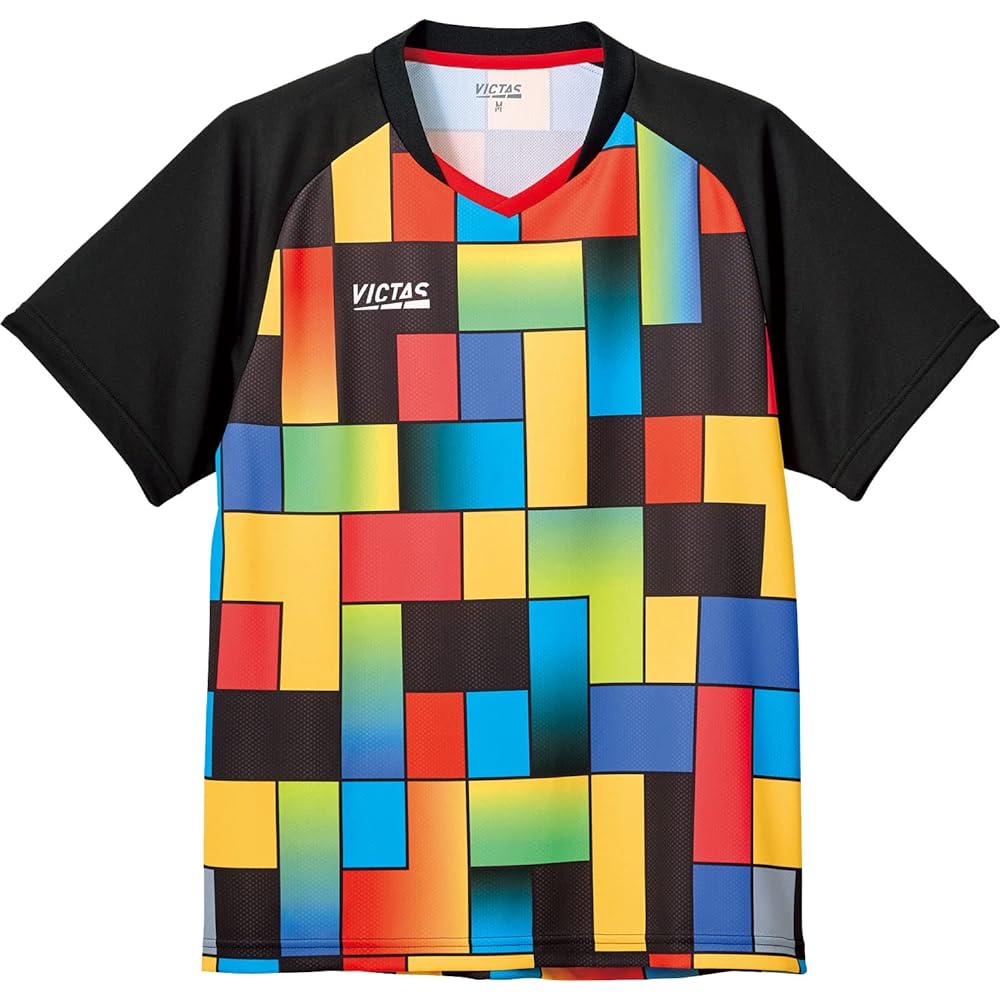 VICTAS Table Tennis Game Shirt, Puzzle Game Shirt, J.T.T.A (Japan Table Tennis Association) Officially Approved, Unisex 612302