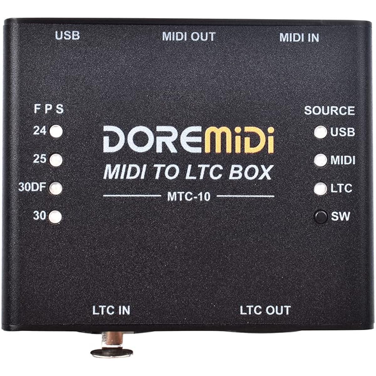 DOREMiDi MIDI - LTC Box MIDI Timecode to SMPTE LTC Timecode Conversion Device Designed to synchronize MIDI audio and lighting time