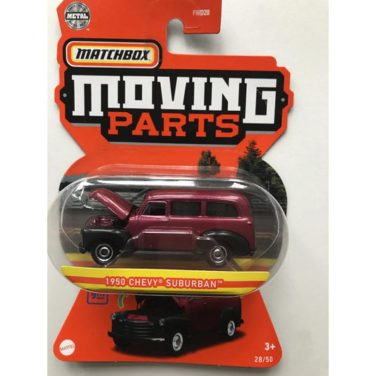 Matchbox Moving Parts 1950 Chevy Suburban 28/50 (Red)